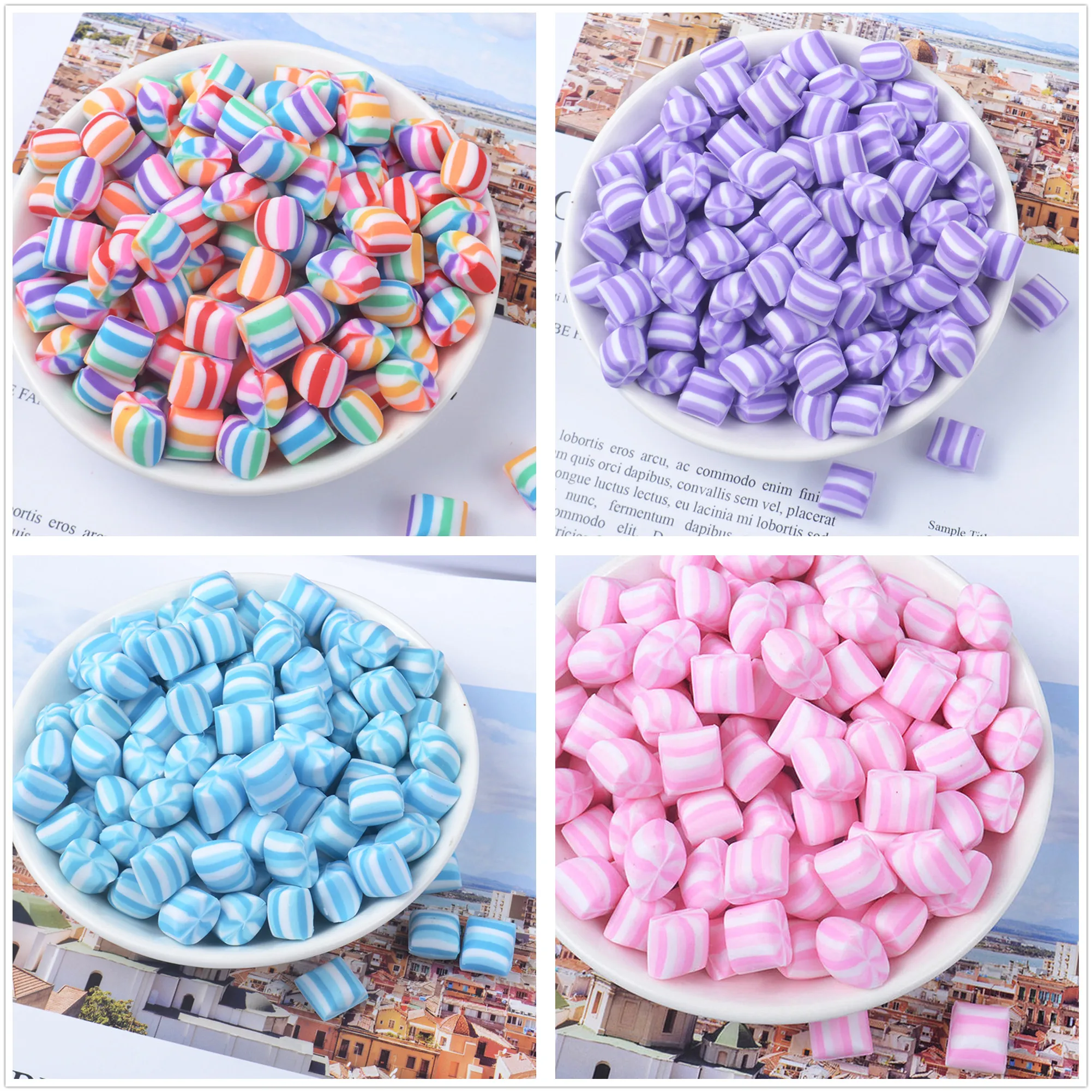 Mini Clay Candy Sugar Sweet Slime DIY Accessories Toy Supplies Filler Addition For Clear Fluffy Slime Gift Toy For Children