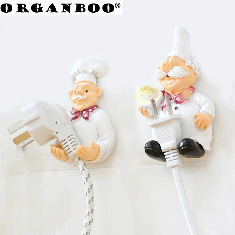 Cartoon cute outlet power cord storage rack strong stick hook key holder wall hanger gancho de parede wall hooks decorative