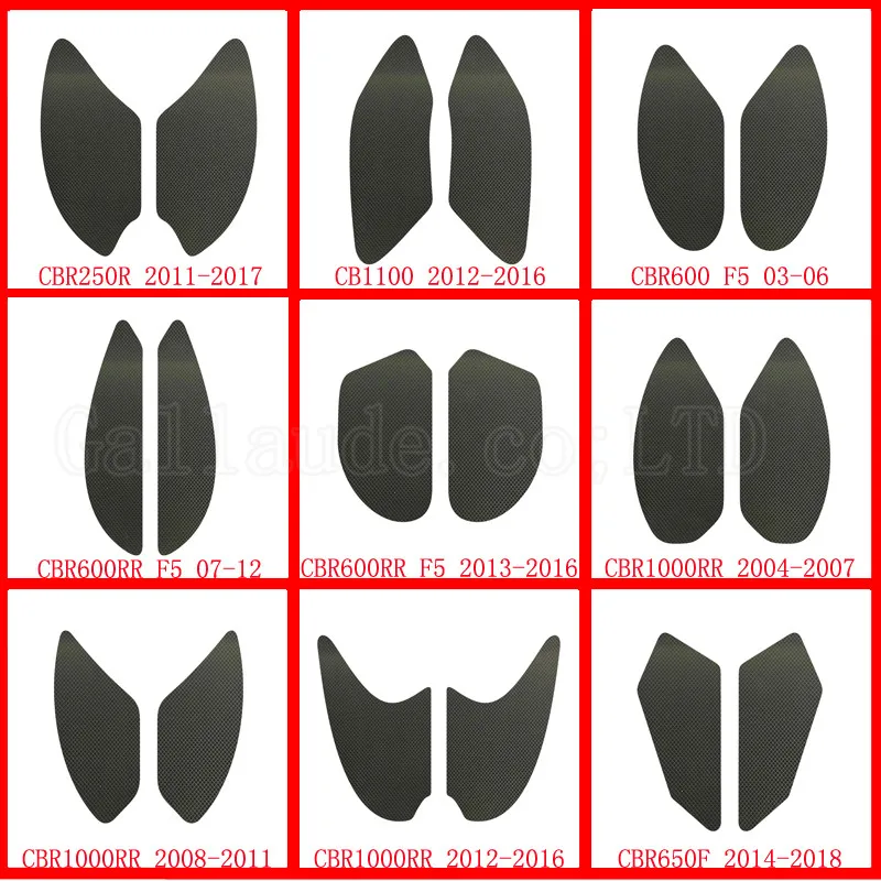 Motorcycle Anti slip Tank Pad 3M Side Gas Knee Grip Traction Pads Protector Sticker For Honda CBR250 R CBR600 RR CBR1000 RR