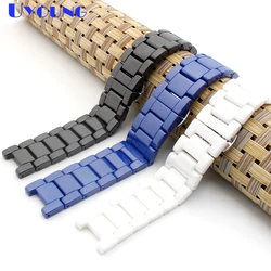 18*10mm 16*8mm 16*9mm16*10mm 20*11mm notch smooth ceramic watch  strap  blue white black color womans bracelet watch accessories