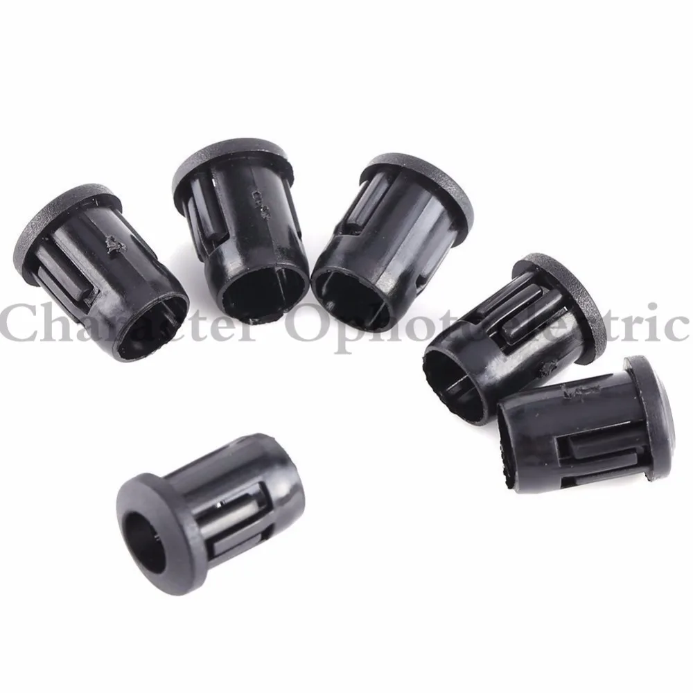 50 100 500 Pcs/Lot Lamp Socket Diode Holder Plastic Black Clip Bezel Mount Useful 3mm 5mm 8mm 10mm LED