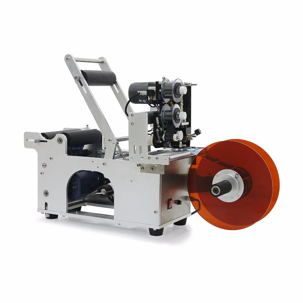 Free shipping Simply Round Bottle Labeling Machine with Coding Printer MT-50M (110V/60HZ)