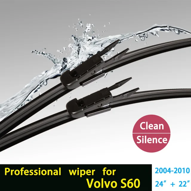 2pcs/Lot Car Styling Wiper Blades For 2004-2009 2010-2015 Volvo S60 J Hook Wiper Arms