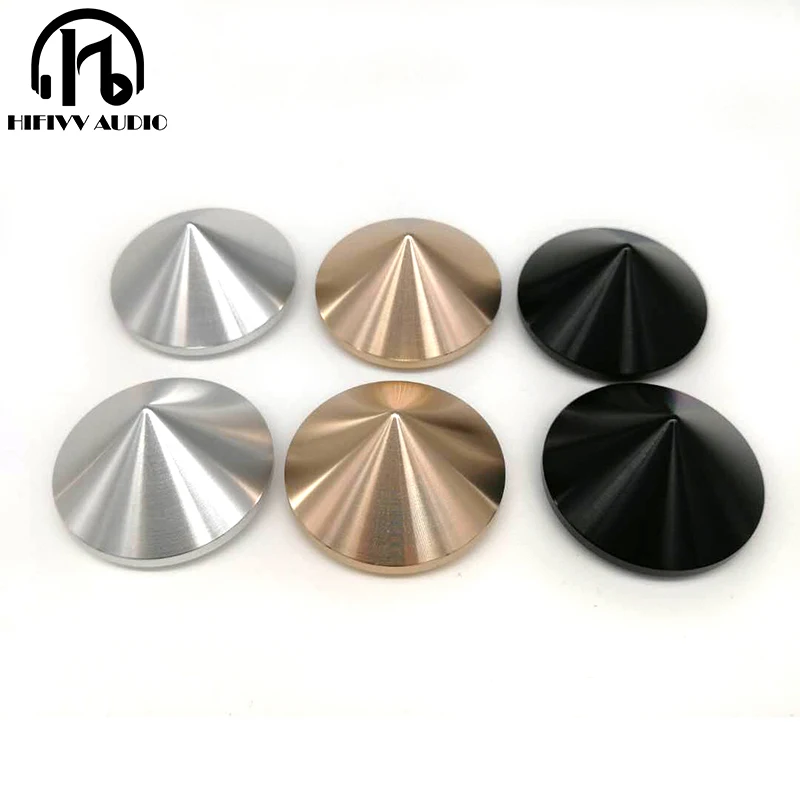 

Aluminum foot pin of HIFI audio amp Speaker chassis Machine feet Mats Pads 4PCS Diameter 30mm height 16mm Power amplifier feet