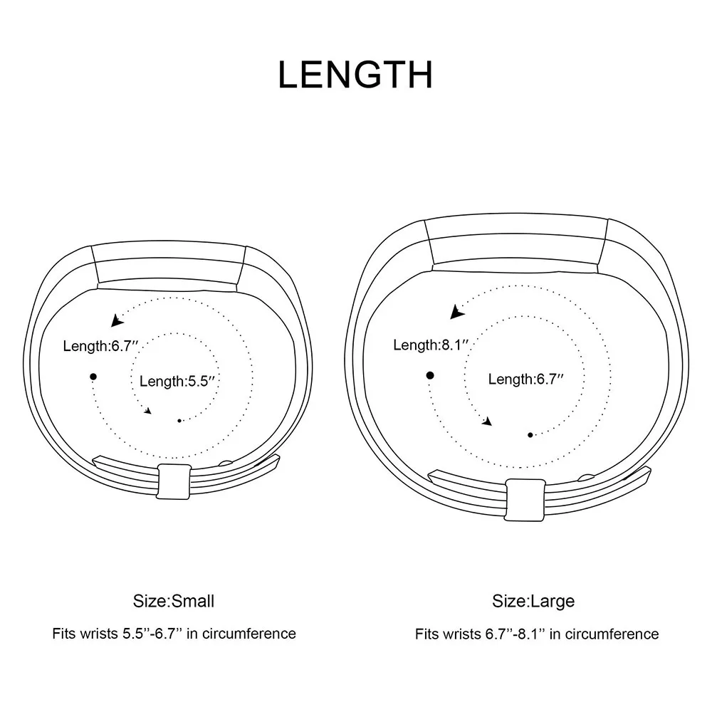 Honecumi Sport Bands Replacement for Fitbit Alta and Fitbit Alta HR Silicone Watch Band Bracelet For Fitbit Alta HR Small Large