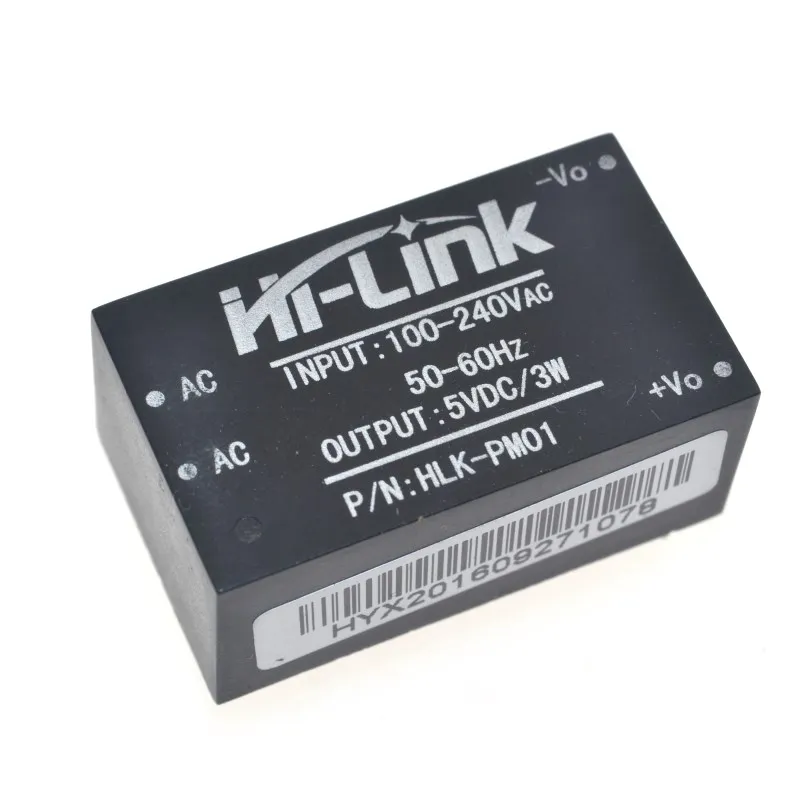 220V 5V AC - DC terisolasi, Rumah pintar HLK-PM01, Beralih step down modul power supply