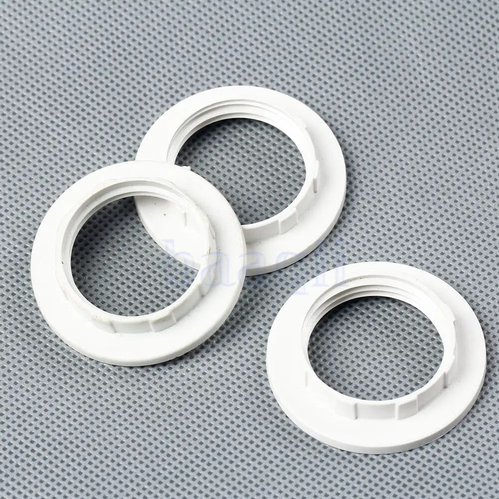 3PCS 44mm/28mm M28 Thread E14 Plastic Lampshade Collar Ring Thread Lamp  Light Shade Accessories Bulb Holder Adapter HG2656X3