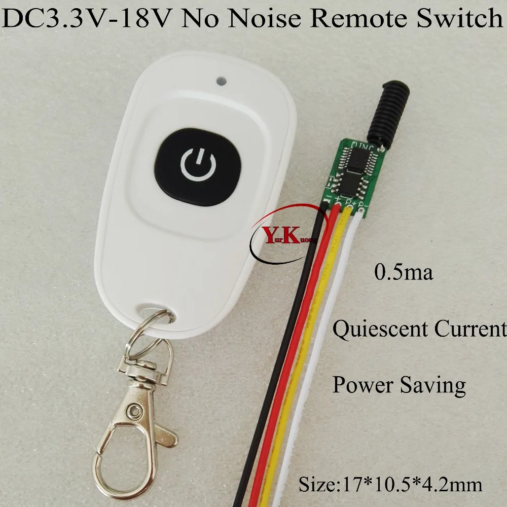 

low power consumption Tiny Remote Control Switches Mini Battery Power Supply RF Wireless Switch 3v 3.6v 3.7v 4.2v 5v 6v 7.4v 9v