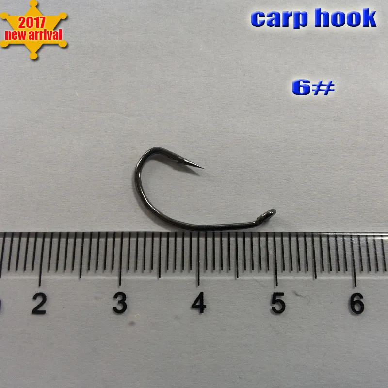 2017NEW arrival fishing carp hook size 6# high carbon steel  100pcs/lot  pesca strong hook