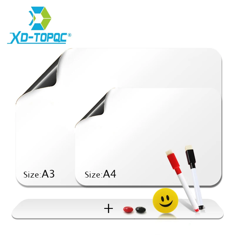 flexivel mini whiteboard frigorifico imas soft message board frigorifico memo pad notas magneticas branco boards adesivos fm03 01