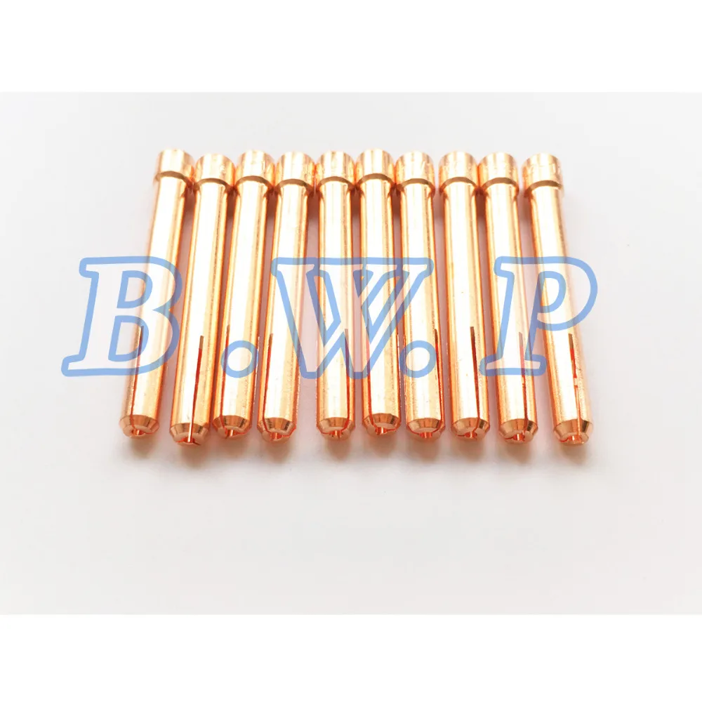 10Pcs TIG Collet 1/16 inches 1.6mm 10N23 Fit WP-17 18 26 PTA DB SR Tig Torches