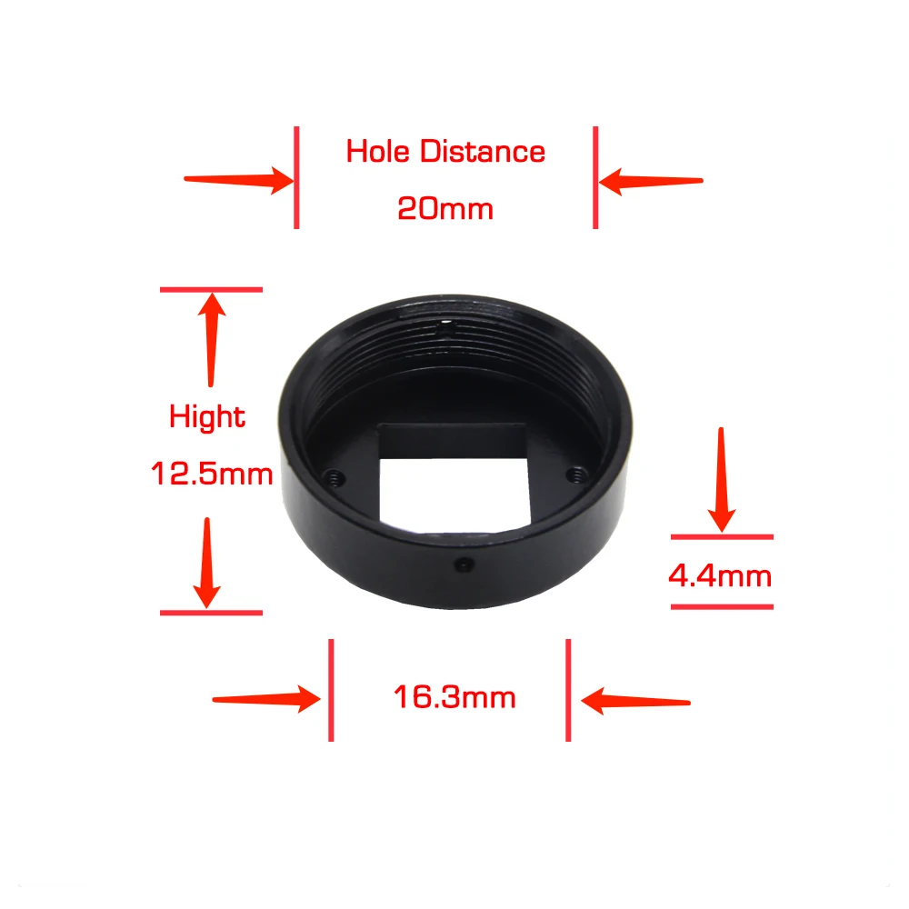 Full Metal CS Mount Holder For CS Lens Support 20mm Hole Distance PCB Board Module or CCTV Camera