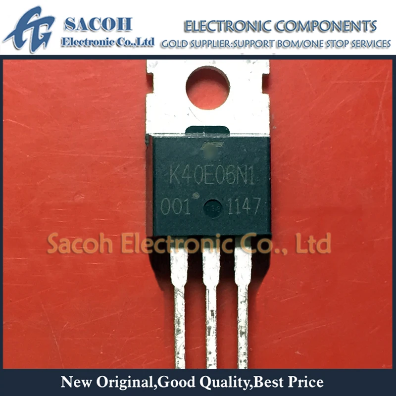 

New Original 10Pcs/Lot TK40E06N1 K40E06N1 TO-220 60A 60V N-channel Powerful MOSFET Transistor