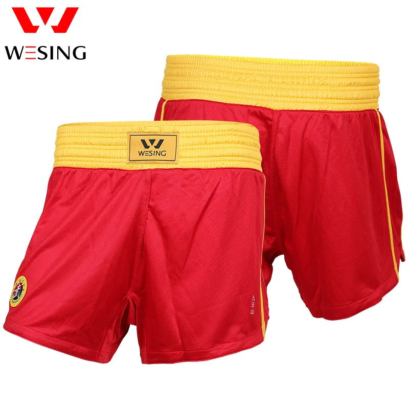 Wesing Men\'s sanda shorts muay thai shorts for competition or training