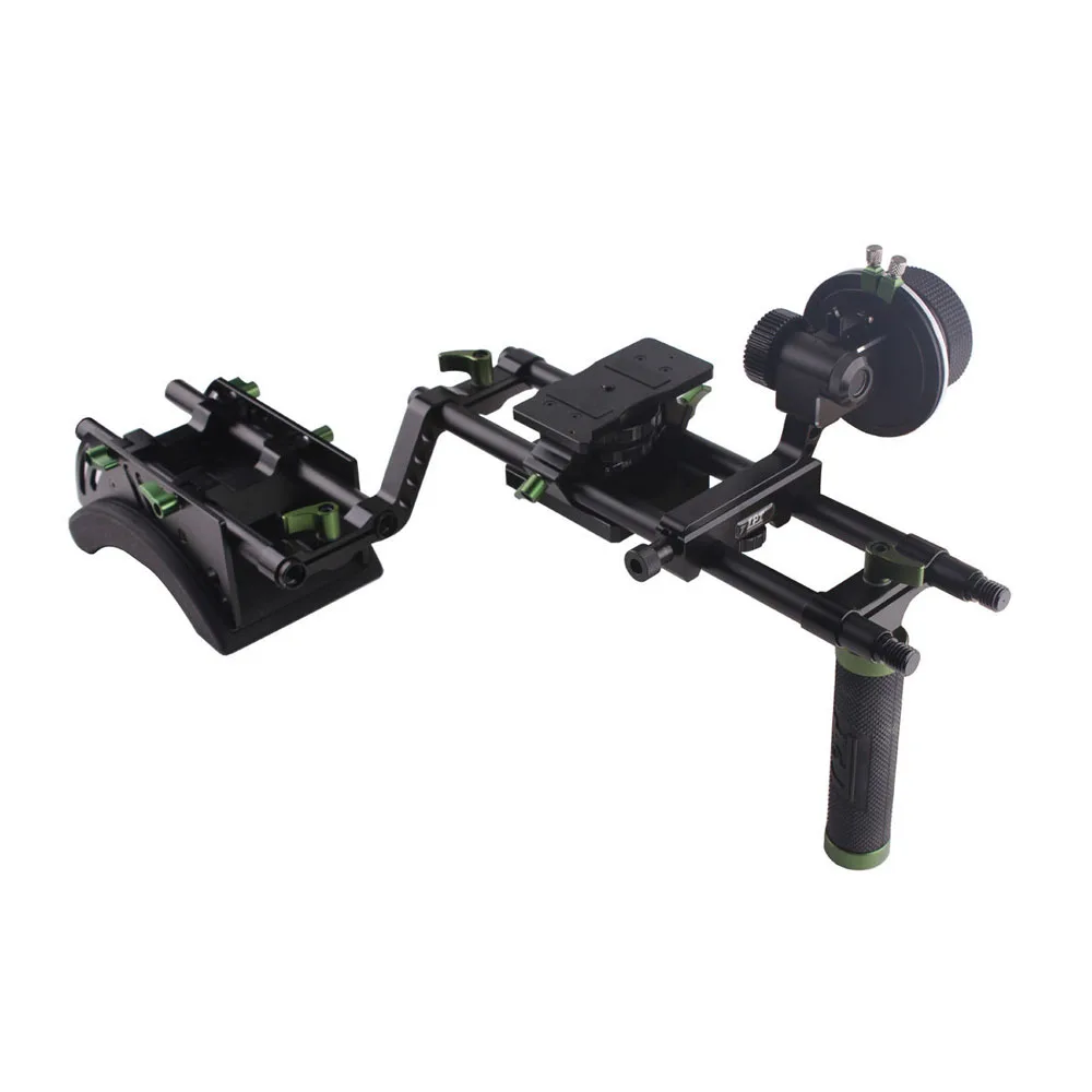 

LanParte Pro Cine Single Handle Rig Kit DSLR Shoulder Suport System with Follow Focus