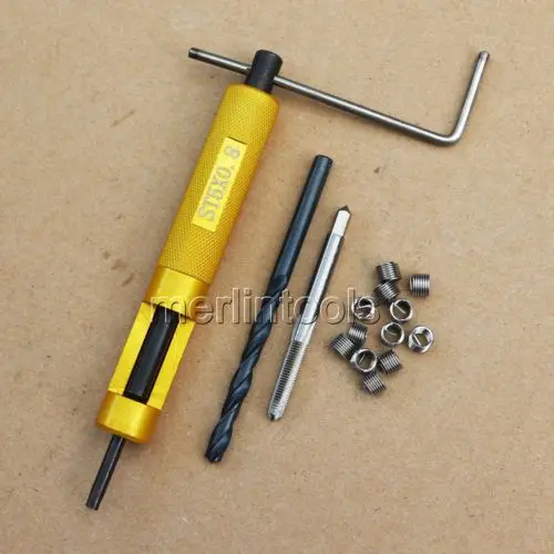 coil Thread Repair Kit M5 x 0.8 Drill and Tap Insertion tool