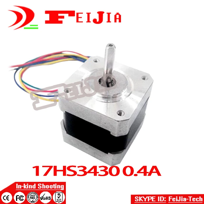 Best selling 42BYGH 4-lead Nema17 Stepper motor 0.4A (17HS3430) for XYZ 42 motor 17 Nema DIY 3D printer accessories