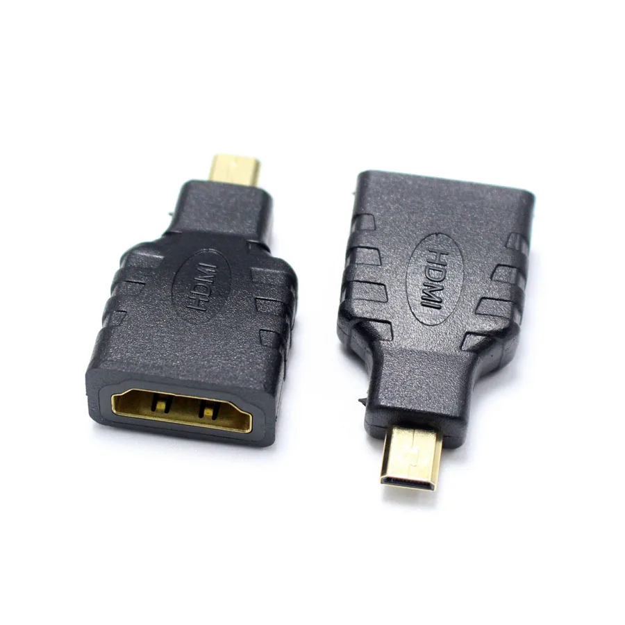 NinthQua 1pcs HDMI Standard Female jack to Micro HDMI Male Plug Converter Audio Connector Adapter for Phone HD TV Camera