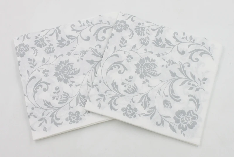 [RainLoong] Beverage Paper Napkins Flower Event & Party Tissue Napkin Decoration Serviettes For Decor Decoupage 1 pack