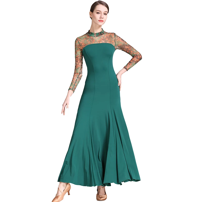 

Ballroom Dress Women Ballroom Dance Practice Modern Waltz Standard Dance Dress Ballroom Competition Dress S9032