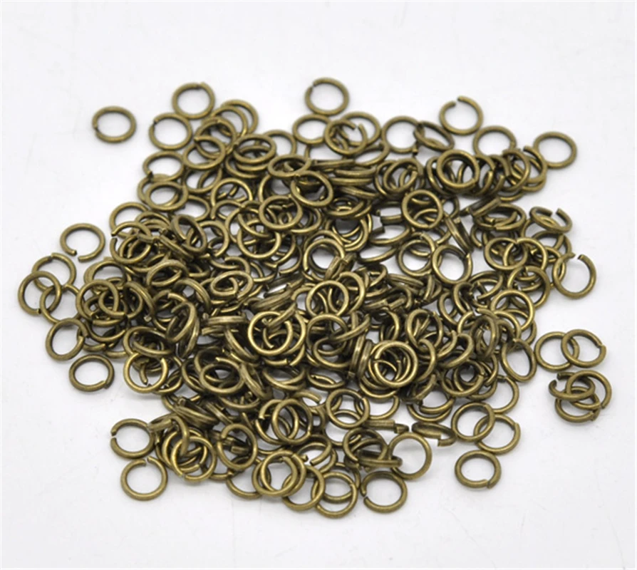 DoreenBeads 1000 Bronze Tone Open Jump Rings 5x0.8mm (B12908), yiwu