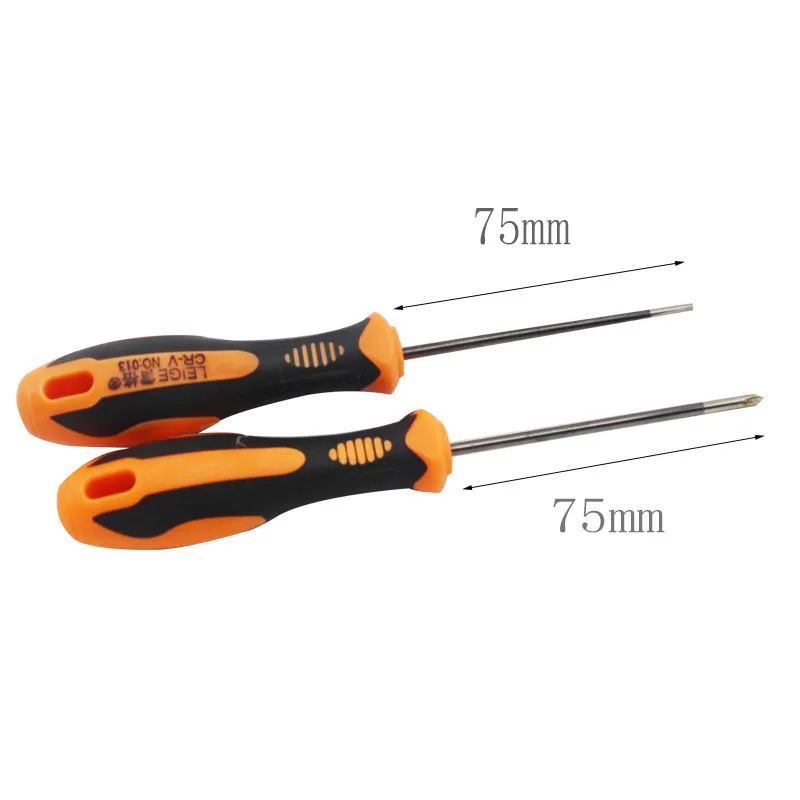 Screwdriver CR-V Alloy Phillips /Sloted Screw Drive Extra Long Screwdriver Repair Hand Tools PH0X75mm