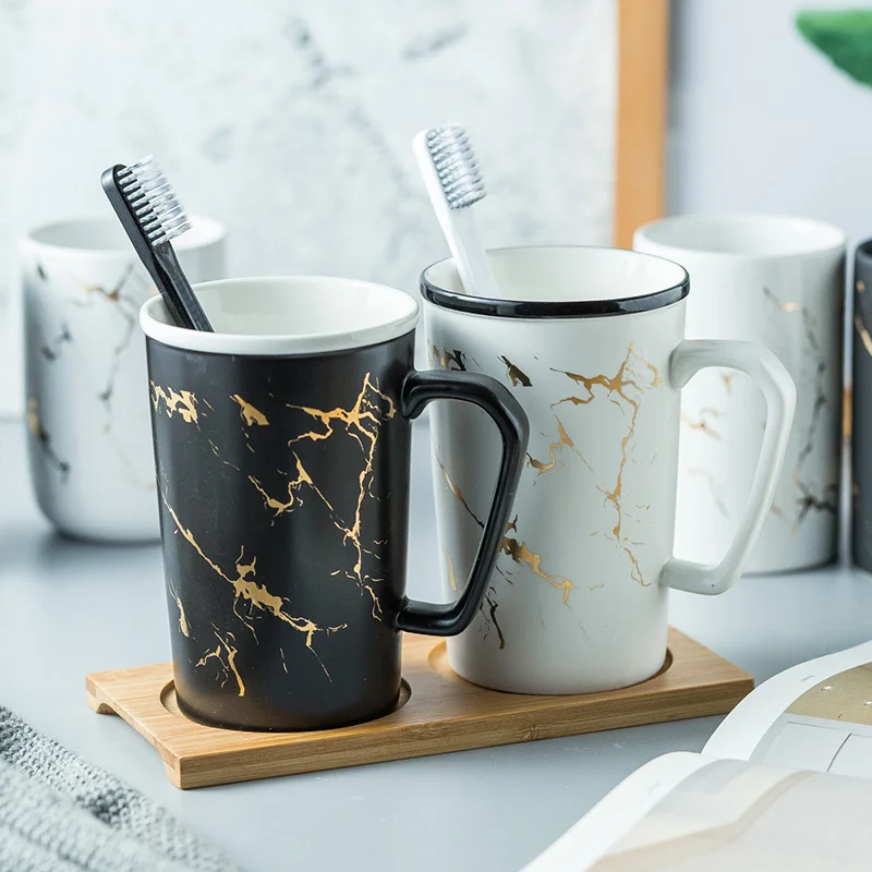 

European style style couples cups ceramic brushes cups creative washing cups couple toothbrush cups set