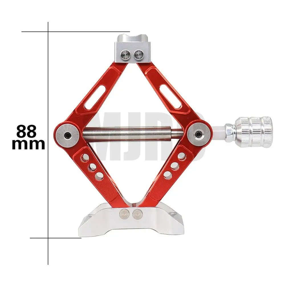 Ajrc Rc Car 1:10 Scale Adjustable Metal Scissor Jack Tool For Rc Crawler Axial Scx10 Trx4 Tamiya Cc01 D90 D110 Trax Trx-4 Trx6