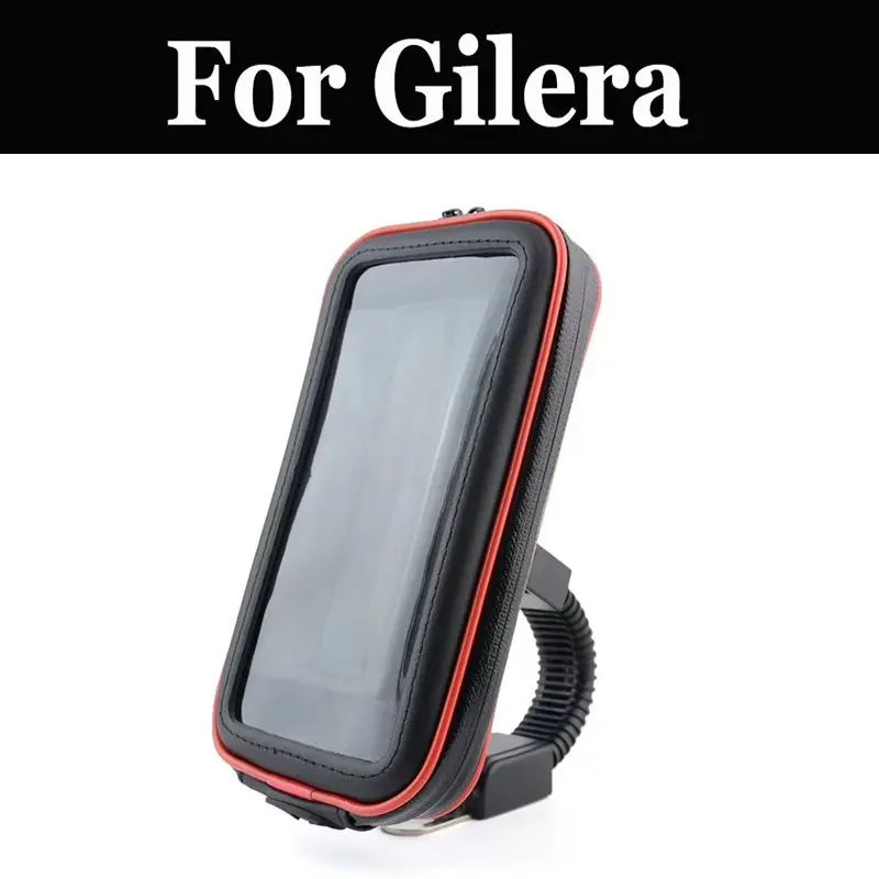 Upgrade Motorcycle Phone Holder Waterproof Bag Case Handlebar Mount Holder For Gilera Rx Arizona Hawk 200 Rally 250 Tg1 Xr1 2