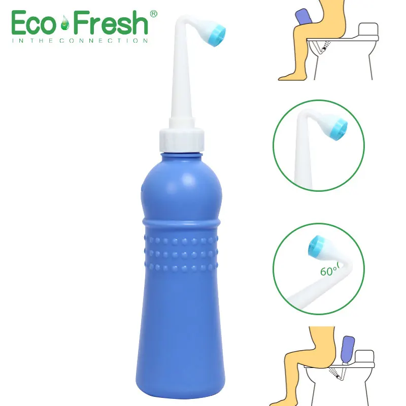 Ecofresh Portable Bidet Sprayer Travel Hand Held Empty Bidet Bottle Hygiene Personal Cleaning Washing Spray Shower