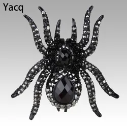 YACQ Spider Brooch Pin Pendant Halloween Christmas Party Jewelry Gifts Decoration for Women Girls Her Wife Mom BA12 Dropshipping