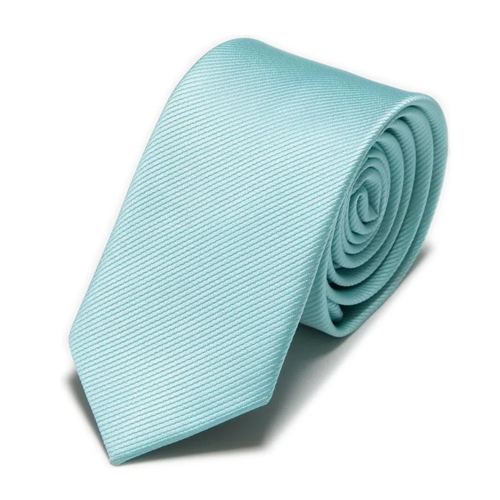 men ties novelty mens neck Slim Tie Turquoise blue neckties cravat fashion ascot solid color wedding business