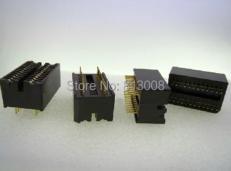 IC59-2403-1 double row 24Pin 1.778MM  Burn-in Socket gold plating IC testing seat Test Socket test bench Wholesale