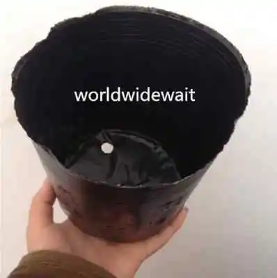 10 PZ Nero Plastica Vegetale Vaso di Fiori Nutrizionale Nursery Contenitori Nuovo