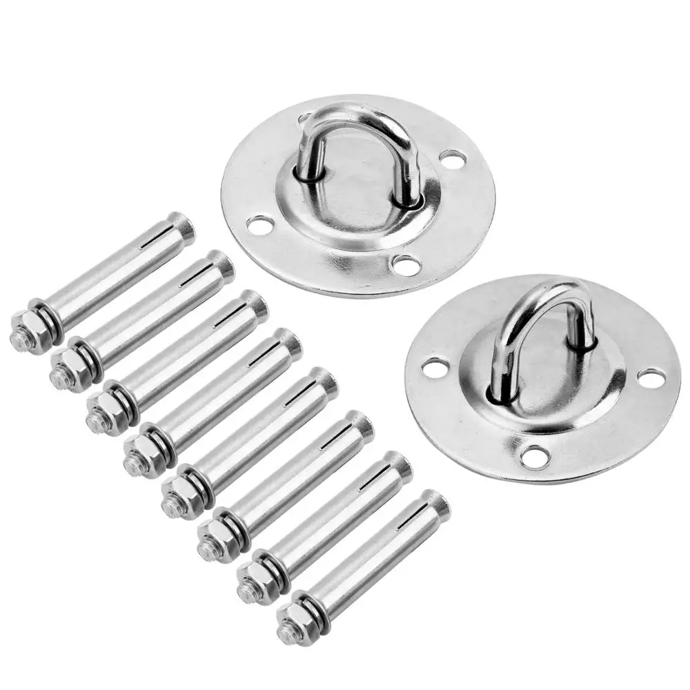 Rede para fivela yoga balanço rede teto pendurado instalação interna placa t com 2 parafuso inflável pacote de 8 parafusos