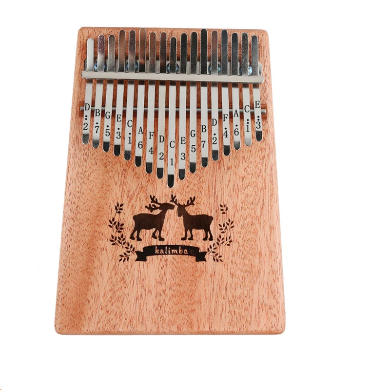 

17 Keys Kalimba African Thumb Piano Finger Percussion Natural Keyboard Music Instruments Marimba Solid Wooden Electric pick up