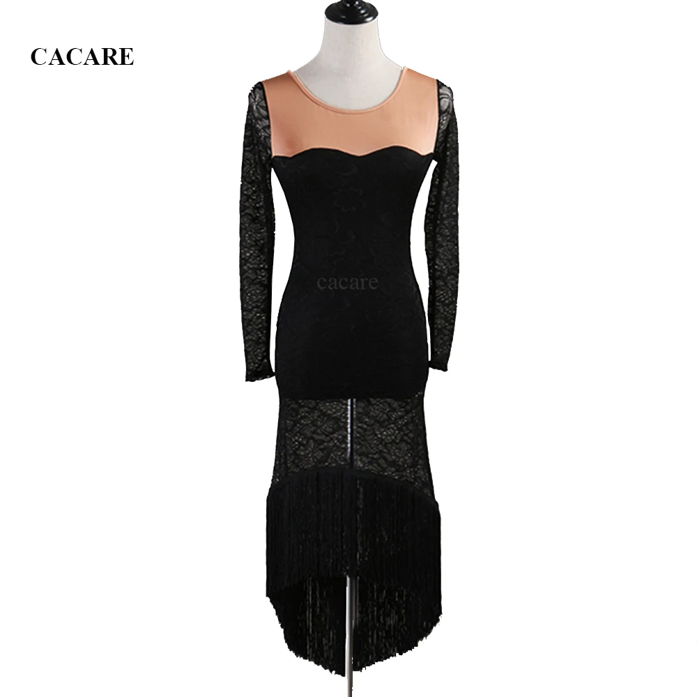 

Sexy Lace Latin Dance Dress Women CHEAP Fringed Dress Latina Salsa Latin Dance Competition Dresses D0507 Customize