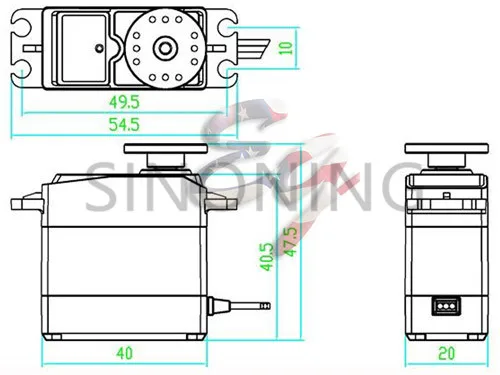 DT-3316 à prova dwaterproof água alto torque completo metal engrenagem rc servo motor avião helicóptero barco carro digital servo, 15kg torque, ângulo de