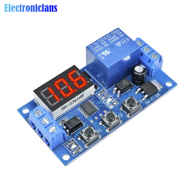 DC 12V LED Digital display Home Automation Delay Relay Trigger Time Circuit Timer Control Cycle Adjustable Switch Relay Module