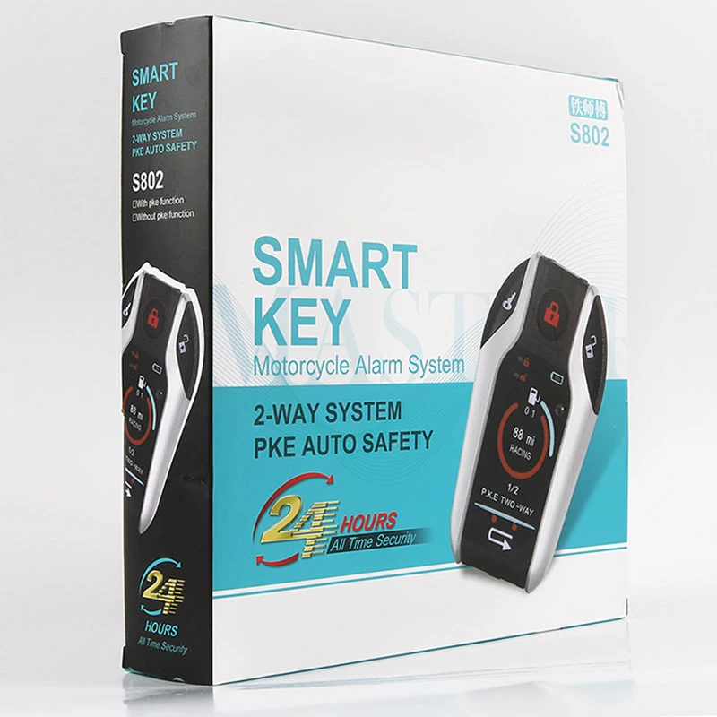 2 Cara Motor Alarm Pencurian Perangkat Perlindungan Motor Mobil 12V Dual Remote Control Cutting Line Perlindungan Alarm Pke fungsi