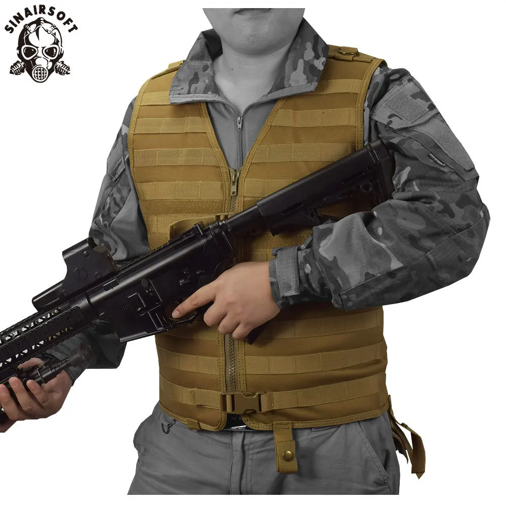 Imagem -03 - Colete Modular com Malha Escondida Hidratação Bolso Colete Tático ao ar Livre Peito Definido para Airsoft Caça Novo