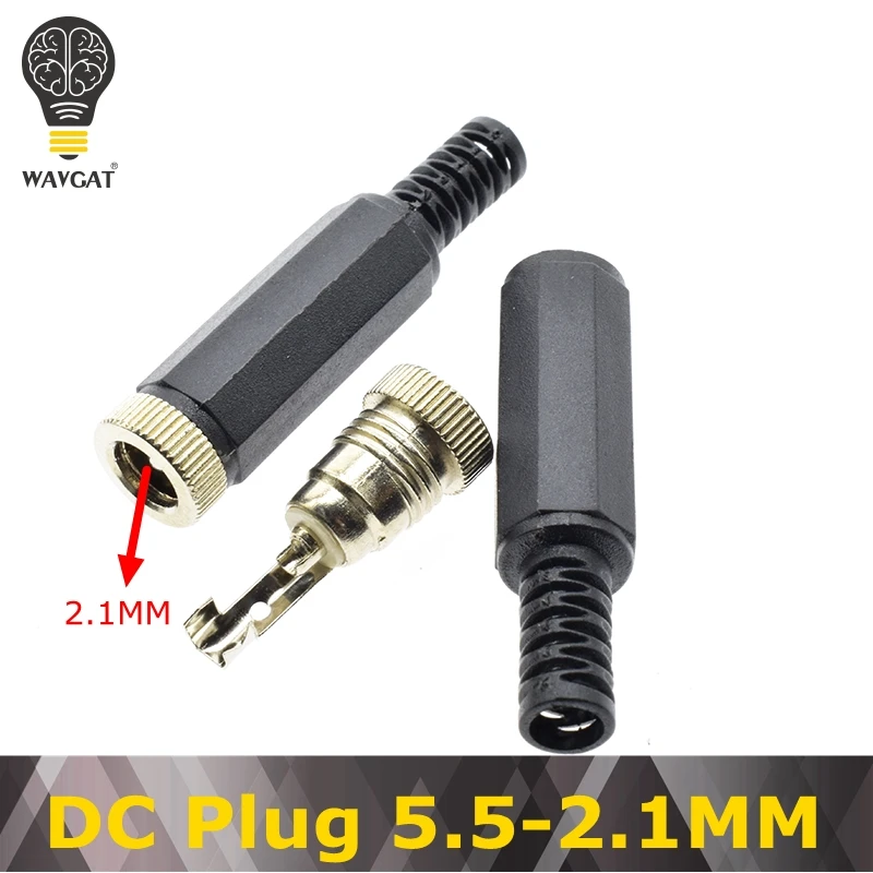 10PCS DC Power Plug Jack Connector 2.1MM 3.5MM * 1.1MM 1.3MM 2.5MMx5.5MM Female Male DC Power Plug Adapter