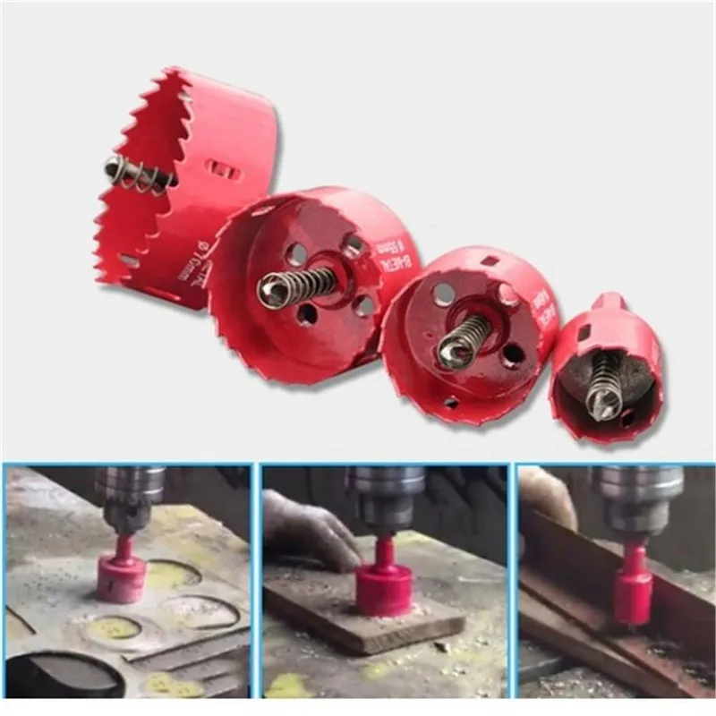 17mm-45mm Professional M42 Bimetallic HSS Drilling Hole Saw Cutter Drill Bit Set  for Woodworking DIY Wood Cutter Drill Bit