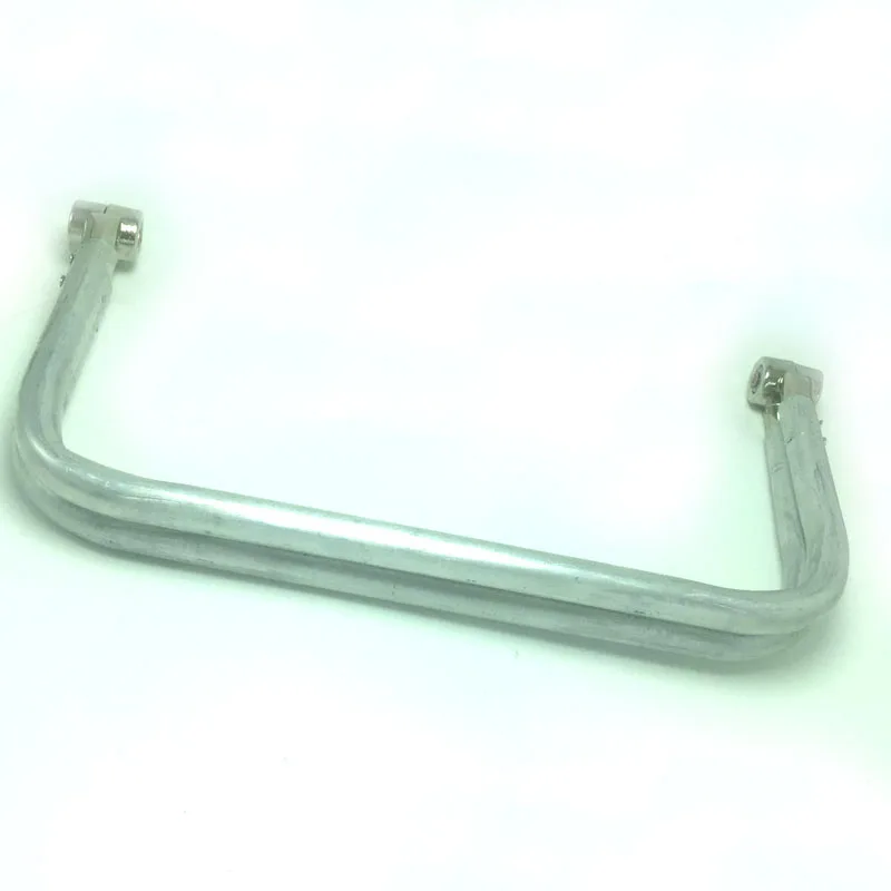 8 inch Nickel aluminum tubular internal hinge purse frame