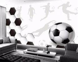 Beibehang Custom any size wall paper sports soccer large mural wallpaper 3 d living room 3d wallpaper papel de parede wallpaper