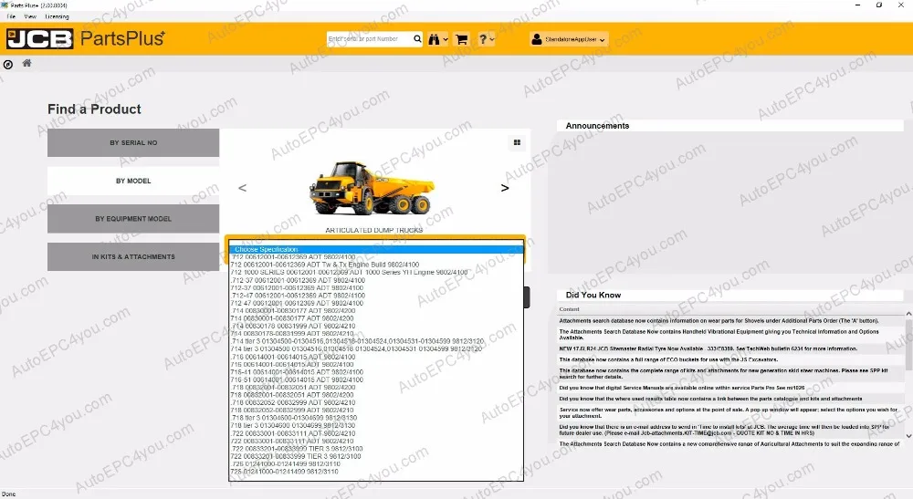 JCB Spare Parts Plus+ 2.00  [2017]+Service Manual