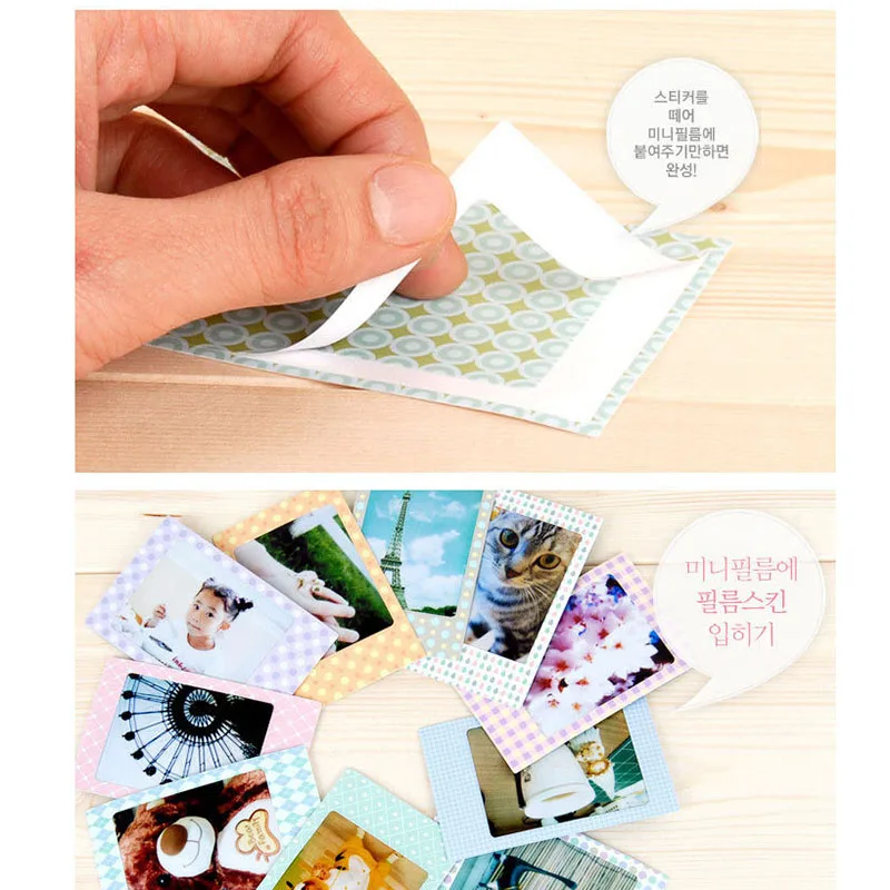 DIY 20pcs/set New Cute for Polaroid Films Photo Cute Diary Stickers For FujiFilm Instax Mini Instant 11 9 8 7S 25 50S