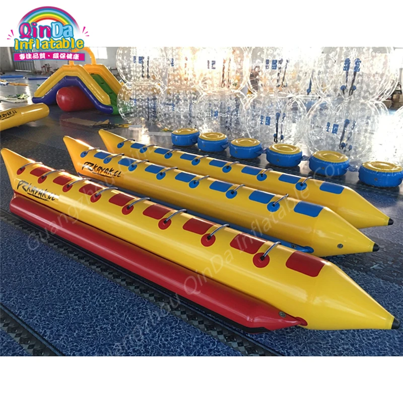 8 Persons Inflatable Banana Boat Fishing Equipment Boat Motors Flying Towables,Inflatable Rubber Canoe Folding Boat China