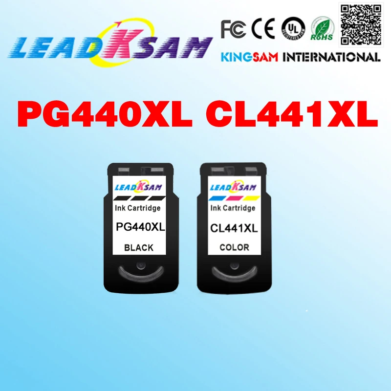 LEADKSAM compatible for PG 440 CL 441 PG-440 CL-441 Ink Cartridge PG440 CL441 PIXMA MG4240 MG4140 MG3540 MG3240 MG3140 MX534