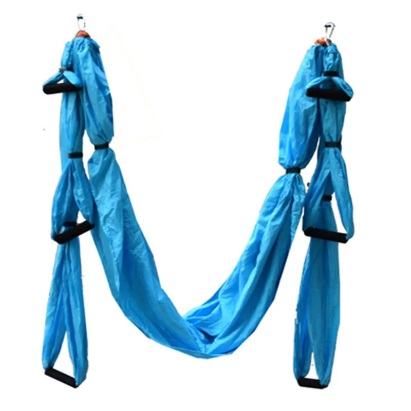 6 Handvat Anti-Gravity Yoga Hangmat Stof Yoga Vliegende Swing Tractie Apparaat Yoga Hangmat Set Apparatuur Voor Pilates Body vormgeven